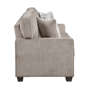 English Elm Contemporary Chenille Upholstered Sofa with Pocket Coil Support and Plywood Frame Comfort B011P532955