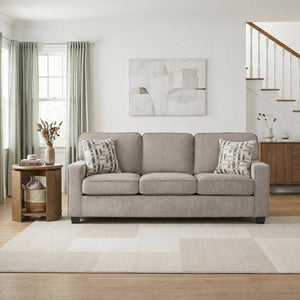 English Elm Contemporary Chenille Upholstered Sofa with Pocket Coil Support and Plywood Frame Comfort B011P532955