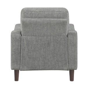 English Elm Modern Gray Chenille Accent Chair with Pocket Coil Support and Solid Wood Frame B011P534933