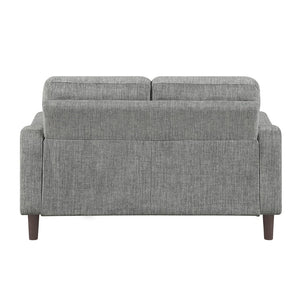 English Elm Modern Chenille Loveseat with Pocket Coil Support and Solid Wood Frame for Apartments B011P534934