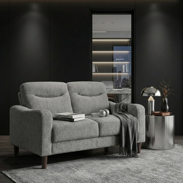 English Elm Modern Chenille Loveseat with Pocket Coil Support and Solid Wood Frame for Apartments B011P534934