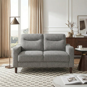 English Elm Modern Chenille Loveseat with Pocket Coil Support and Solid Wood Frame for Apartments B011P534934