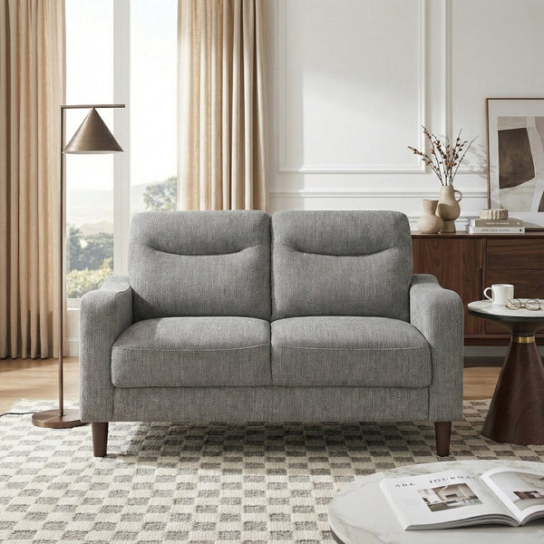 English Elm Modern Chenille Loveseat with Pocket Coil Support and Solid Wood Frame for Apartments B011P534934