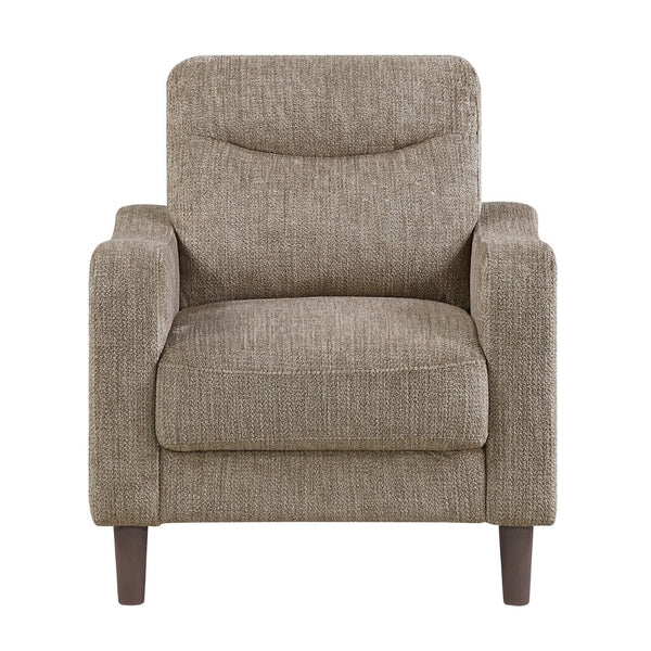 English Elm Contemporary Chenille Accent Chair Pocket Coil Cushioned Seat for Living Room Comfort B011P534944