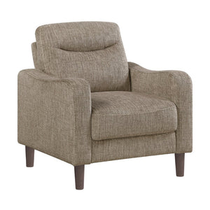 English Elm Contemporary Chenille Accent Chair Pocket Coil Cushioned Seat for Living Room Comfort B011P534944