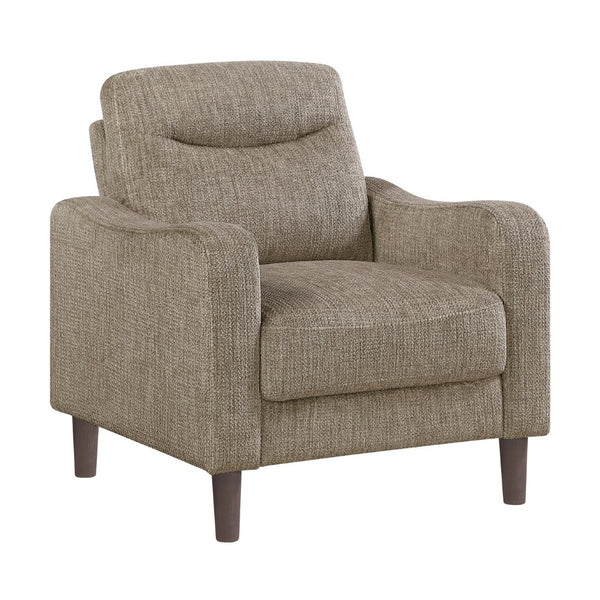 English Elm Contemporary Chenille Accent Chair Pocket Coil Cushioned Seat for Living Room Comfort B011P534944