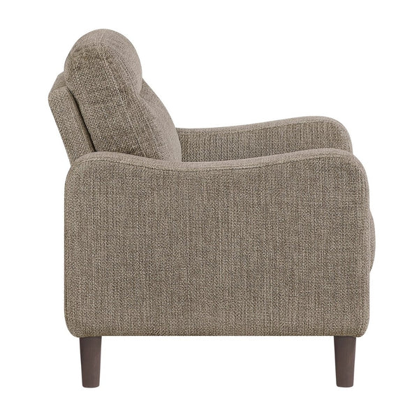 English Elm Contemporary Chenille Accent Chair Pocket Coil Cushioned Seat for Living Room Comfort B011P534944