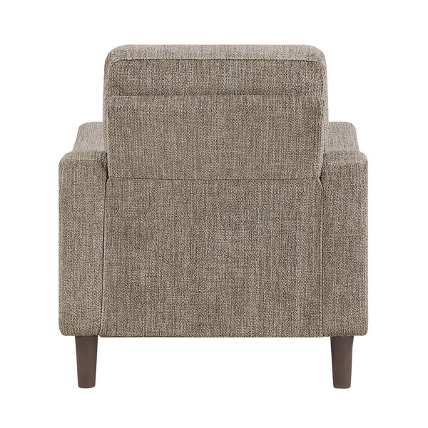 English Elm Contemporary Chenille Accent Chair Pocket Coil Cushioned Seat for Living Room Comfort B011P534944