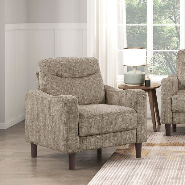English Elm Contemporary Chenille Accent Chair Pocket Coil Cushioned Seat for Living Room Comfort B011P534944