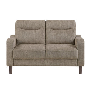 English Elm Contemporary Chenille Loveseat with Pocket Coil Support and Solid Wood Frame for Small Spaces B011P534945