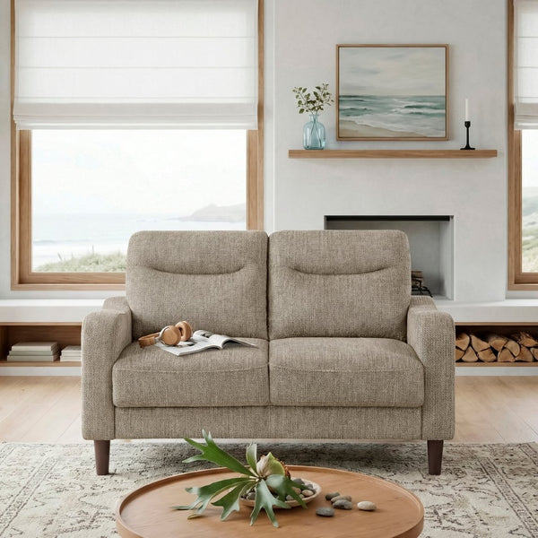 English Elm Contemporary Chenille Loveseat with Pocket Coil Support and Solid Wood Frame for Small Spaces B011P534945