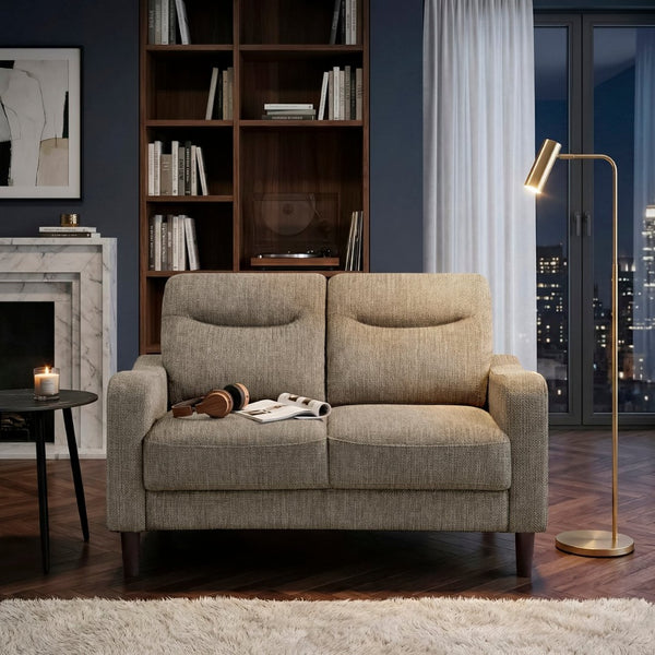 English Elm Contemporary Chenille Loveseat with Pocket Coil Support and Solid Wood Frame for Small Spaces B011P534945