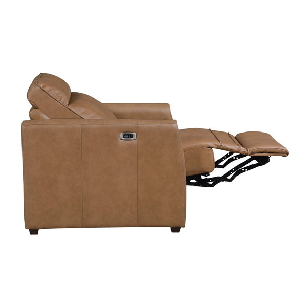 English Elm Modern Faux Leather Power Recliner with Usb Ports and Zero Wall Clearance Design B011P536359