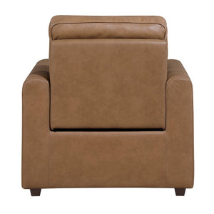 English Elm Modern Faux Leather Power Recliner with Usb Ports and Zero Wall Clearance Design B011P536359