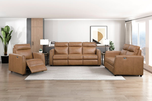 English Elm Modern Faux Leather Power Recliner with Usb Ports and Zero Wall Clearance Design B011P536359
