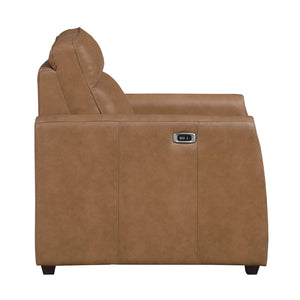 English Elm Modern Faux Leather Power Recliner with Usb Ports and Zero Wall Clearance Design B011P536359
