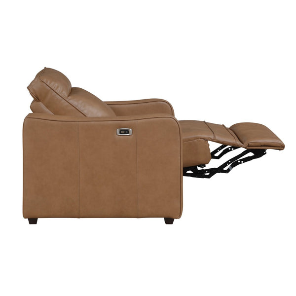 English Elm Modern Power Recliner with Usb Charging Zero Wall Faux Leather Living Room Chair B011P536385
