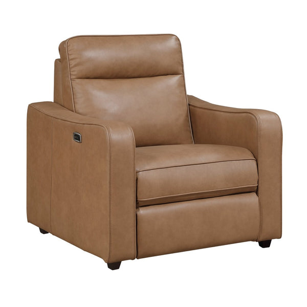 English Elm Modern Power Recliner with Usb Charging Zero Wall Faux Leather Living Room Chair B011P536385