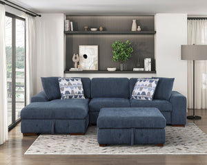 English Elm Modern Tufted Chenille Storage Ottoman with Lift Top and Espresso Wood Legs B011P537280