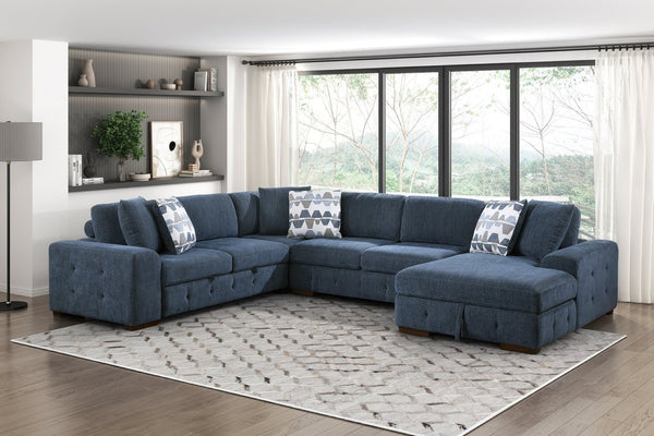 English Elm Modern Tufted Chenille Armless Two-seat Modular Chair with Solid Wood Legs for Living Rooms B011P537281