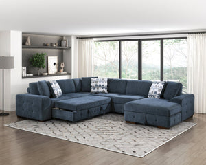 English Elm Modern Tufted Chenille Armless Two-seat Modular Chair with Solid Wood Legs for Living Rooms B011P537281