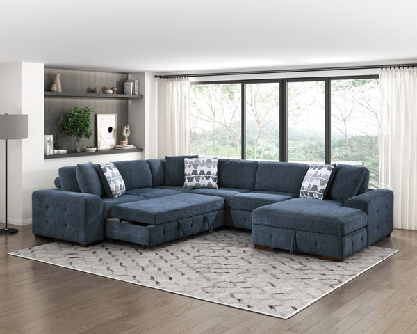 English Elm Modern Tufted Chenille Armless Two-seat Modular Chair with Solid Wood Legs for Living Rooms B011P537281