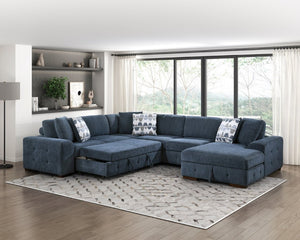 English Elm Modern Tufted Chenille 2 Seater Sleeper Sofa with Pull Out Bed and Wood Legs B011P537282