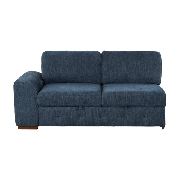 English Elm Modern Tufted Chenille 2 Seater Sleeper Sofa with Pull Out Bed and Wood Legs B011P537282