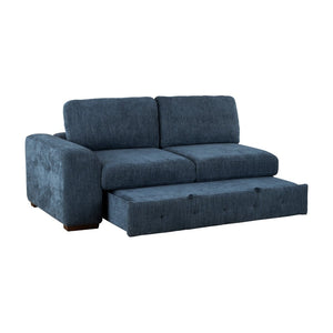 English Elm Modern Tufted Chenille Sleeper Sofa with Pull Out Bed and Espresso Wood Legs Left-Side Arm B011P537282