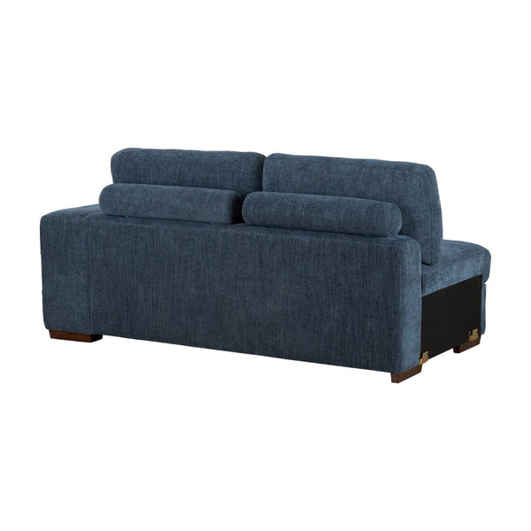 English Elm Modern Tufted Chenille Sleeper Sofa with Pull Out Bed and Espresso Wood Legs Right-Side Arm B011P537283