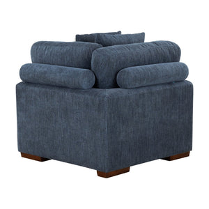 English Elm Modern Tufted Chenille Corner Seat with Espresso Legs for Sectional Living Rooms B011P537286