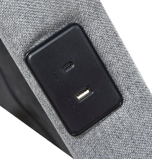 English Elm Queen Adjustable Base with Zero Gravity Massage Usb Charging Led and Metal Frame B011P539549