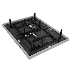 English Elm Full Size Power Adjustable Bed Base with Zero Gravity Massage LED Light and Charging Ports B011P539550