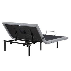 English Elm Full Size Power Adjustable Bed Base with Zero Gravity Massage LED Light and Charging Ports B011P539550