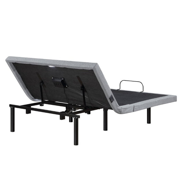 English Elm Full Size Power Adjustable Bed Base with Zero Gravity Massage LED Light and Charging Ports B011P539550