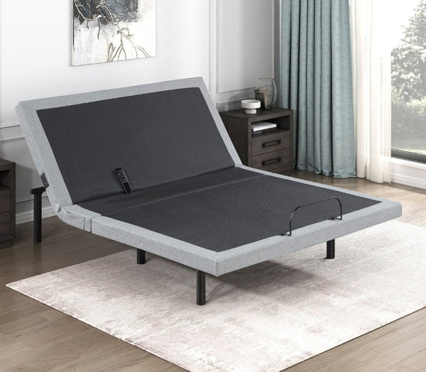 English Elm Full Size Power Adjustable Bed Base with Zero Gravity Massage LED Light and Charging Ports B011P539550