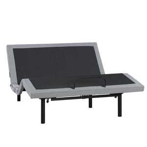English Elm Full Size Power Adjustable Bed Base with Zero Gravity Massage LED Light and Charging Ports B011P539550
