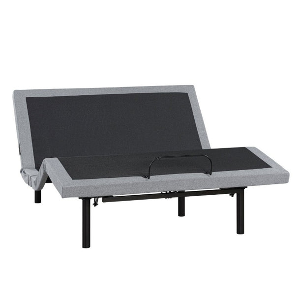 English Elm Full Size Power Adjustable Bed Base with Zero Gravity Massage LED Light and Charging Ports B011P539550