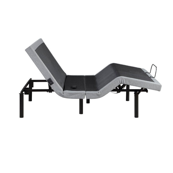 English Elm Full Size Power Adjustable Bed Base with Zero Gravity Massage LED Light and Charging Ports B011P539550