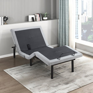 English Elm Twin Xl Adjustable Base with Zero Gravity Massage Usb Ports Led Light Metal Frame B011P539551