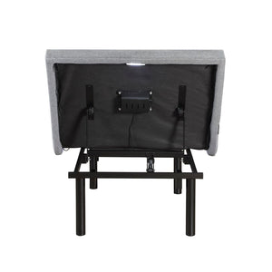 English Elm Twin Xl Adjustable Base with Zero Gravity Massage Usb Ports Led Light Metal Frame B011P539551