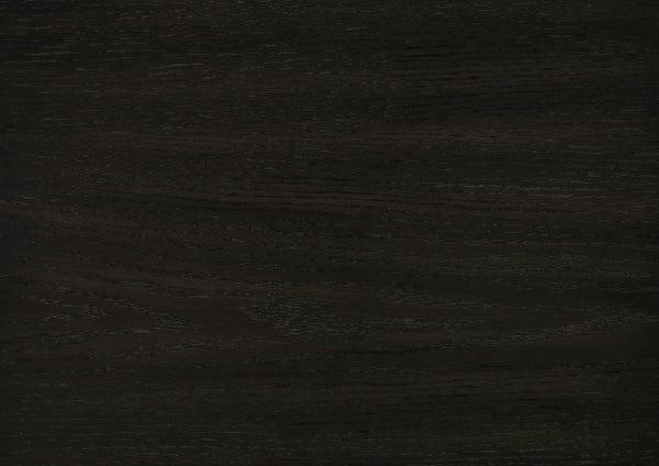 English Elm Contemporary Round Ebony Wood Grain Dining Table Seats Four for Modern Kitchens B011P539552