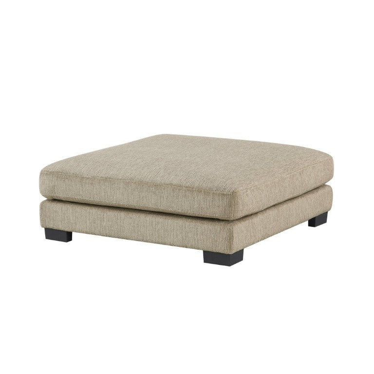 English Elm Contemporary Brown Microfiber Modular Ottoman Plush Foam Seating for Living Room B011P541121