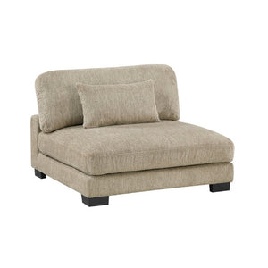 English Elm Contemporary Modular Armless Chair Brown Microfiber Sectional Seating with Pocket Coil Support B011P541124