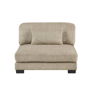 English Elm Contemporary Modular Armless Chair Brown Microfiber Sectional Seating with Pocket Coil Support B011P541124