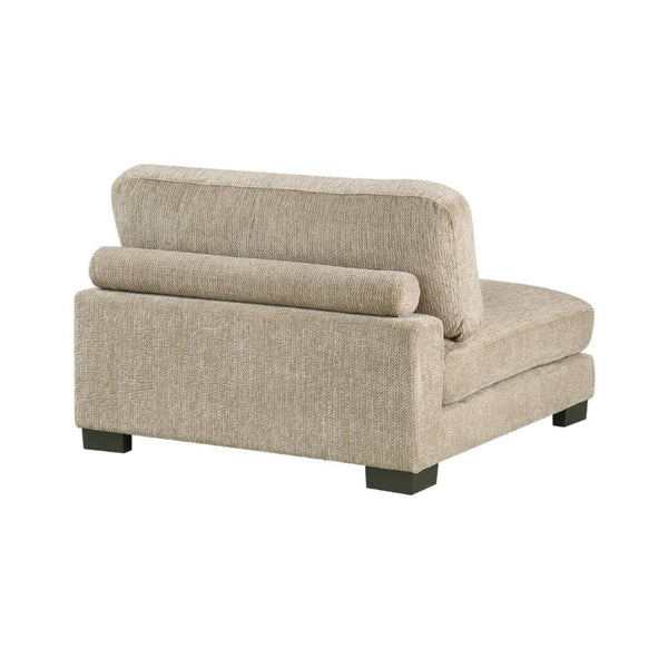 English Elm Contemporary Modular Armless Chair Brown Microfiber Sectional Seating with Pocket Coil Support B011P541124