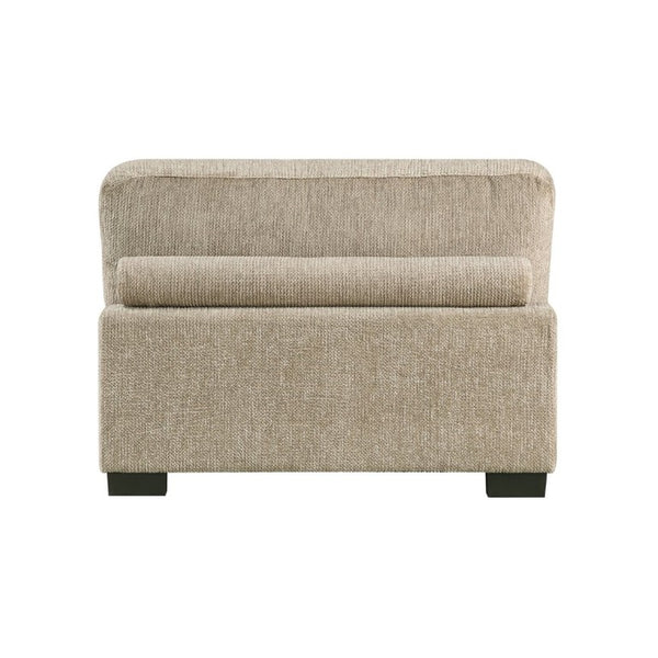 English Elm Contemporary Modular Armless Chair Brown Microfiber Sectional Seating with Pocket Coil Support B011P541124