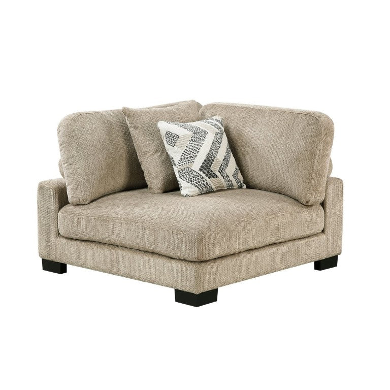 English Elm Contemporary Modular Corner Seat Microfiber Upholstered Pocket Coil Living Room Sofa B011P541128