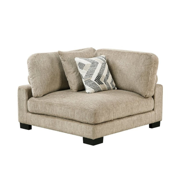 English Elm Contemporary Modular Corner Seat Microfiber Upholstered Pocket Coil Living Room Sofa B011P541128