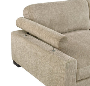 English Elm Contemporary Modular Corner Seat Microfiber Upholstered Pocket Coil Living Room Sofa B011P541128